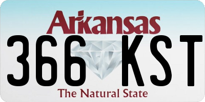 AR license plate 366KST