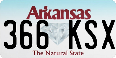 AR license plate 366KSX