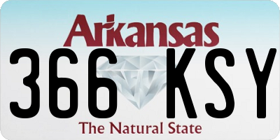 AR license plate 366KSY