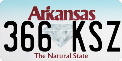 AR license plate 366KSZ