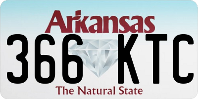 AR license plate 366KTC