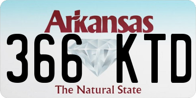 AR license plate 366KTD