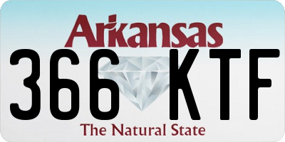 AR license plate 366KTF