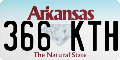 AR license plate 366KTH
