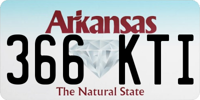 AR license plate 366KTI