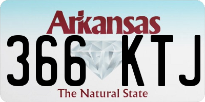 AR license plate 366KTJ
