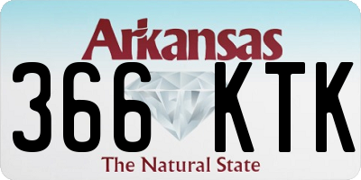 AR license plate 366KTK
