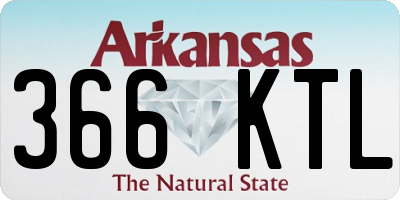 AR license plate 366KTL