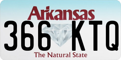 AR license plate 366KTQ