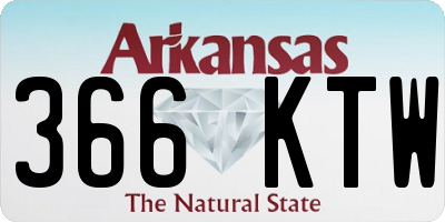 AR license plate 366KTW
