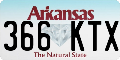 AR license plate 366KTX