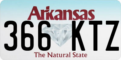 AR license plate 366KTZ
