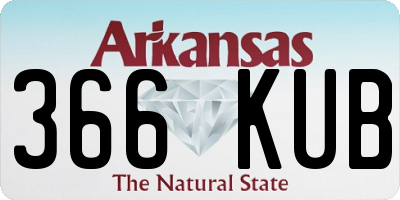 AR license plate 366KUB