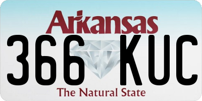 AR license plate 366KUC