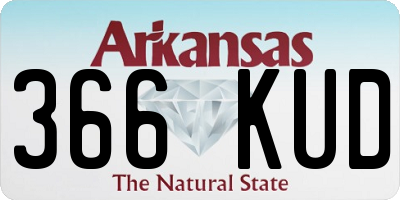AR license plate 366KUD