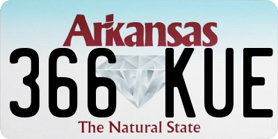 AR license plate 366KUE
