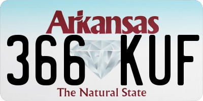 AR license plate 366KUF