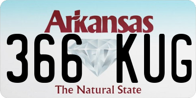 AR license plate 366KUG