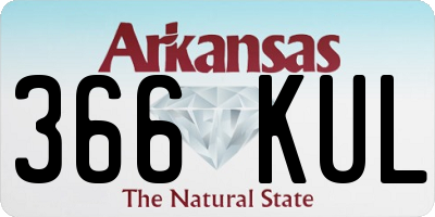 AR license plate 366KUL