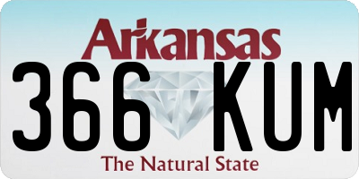 AR license plate 366KUM