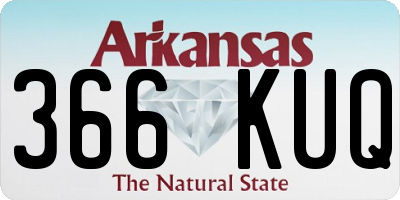 AR license plate 366KUQ