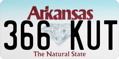 AR license plate 366KUT