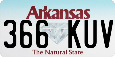 AR license plate 366KUV