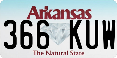 AR license plate 366KUW