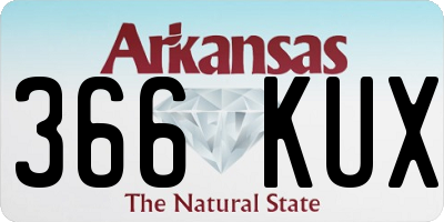 AR license plate 366KUX