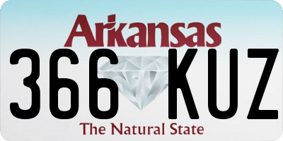 AR license plate 366KUZ