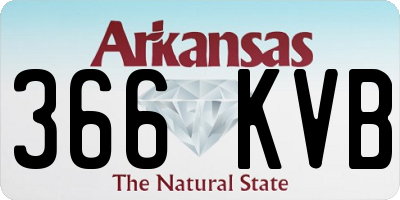 AR license plate 366KVB
