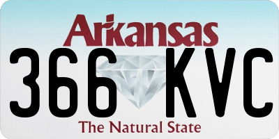 AR license plate 366KVC