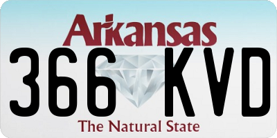 AR license plate 366KVD