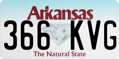 AR license plate 366KVG