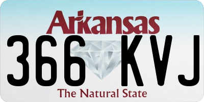 AR license plate 366KVJ