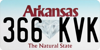 AR license plate 366KVK