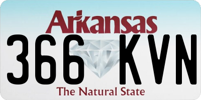 AR license plate 366KVN