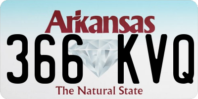 AR license plate 366KVQ