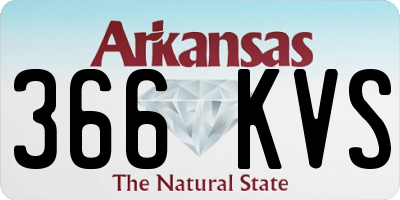 AR license plate 366KVS