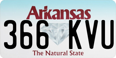 AR license plate 366KVU