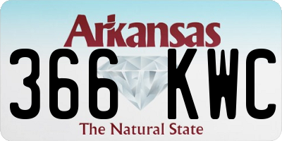 AR license plate 366KWC