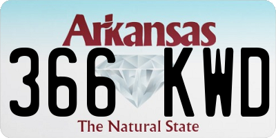 AR license plate 366KWD