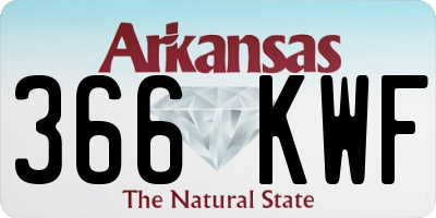 AR license plate 366KWF