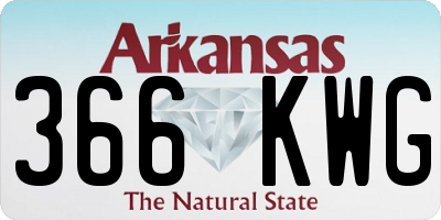 AR license plate 366KWG