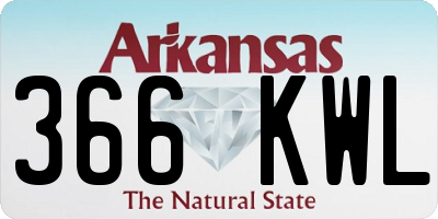 AR license plate 366KWL