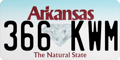 AR license plate 366KWM