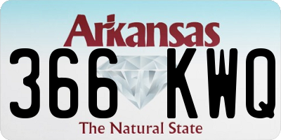 AR license plate 366KWQ