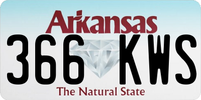 AR license plate 366KWS