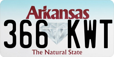 AR license plate 366KWT