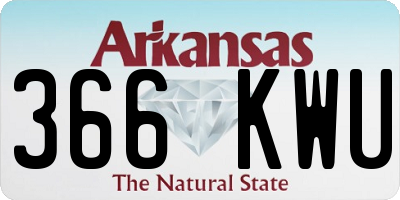 AR license plate 366KWU